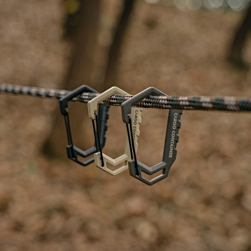 CARGO D型登山扣(L)(軍綠)