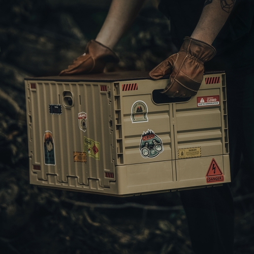 CARGO 工業風折疊收納箱(沙色)